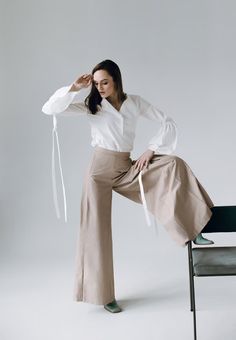 High Waisted Dress Palazzo Pants Wide Leg Custom Pants - Etsy Bosnia and Herzegovina Chic Beige Wide-leg Culottes, Beige Wide Leg Culottes For Workwear, Elegant High Waist Beige Culottes, Elegant Beige Wide-leg Pants, Versatile Beige High-waisted Wide Leg Pants, Modern High-waisted Wide Leg Pants For Spring, Versatile Beige Wide Leg Pants, Chic Cream Wide Leg Ankle-length Pants, Versatile Beige Wide-leg Pants