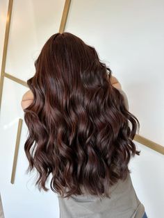 Cherry cola brunette Subtle Cherry Brown Hair, Cola Hair Color Brown, Brunette Cherry Hair, Brown Red Undertone Hair, Chocolate Brown Hair With Red Undertones, Cherry Cola Brown Hair, Cherry Cola Hair Color Brunettes, Choc Brown Hair