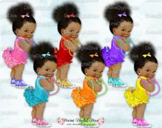 Ruffle Pants Natural Hair Pony Tails Afro Puffs | African American | Bright Colors Orange Lime Purple Red Pink Turquoise | Clipart Download Yellow Tracksuit, Baby Afro, Afro Puff Ponytail, Excited Baby, Natural Hair Ponytail, Baby Shower Princess Theme, Bright Sneakers, Hair Pony, Afro Puffs