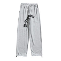 Product information:Fabric name: polyesterStyle: pencil pants / pencil pantsPants type: looseLength: trousersWaist type: high waistColor: gray. blackSize: S. M. L. XL. 2XLDesign:ï»?span data-mce-fragment="1">These joggers sit to a flattering elasticated waist. features letter print design and elasticated at cuffs.Size Information:Size: S. M. L. XL. 2XL Size（Unit：cmï¼?/th> Pants length Hips Waist S 91 96 56 M 92 100 60 L 93 104 64 XL 94 108 68 2XL 95 112 72 Gray High-waisted Pants For Streetwear, Gray Straight Pants For Streetwear, Trendy Gray Pants With Letter Print, Gray Ankle-length Streetwear Bottoms, Gray Ankle-length Pants For Streetwear, Gray High Waist Pants For Streetwear, Casual Gray Pants With Letter Print, Gray High Waist Baggy Sweatpants, Gray Straight Sweatpants For Streetwear