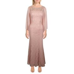 Manufacturer: SLNY Style Type: Evening Dress Collection: SLNY Sleeve Length: Batwing, Dolman Material: Polyester Fabric Type: Polyester Specialty: Burnout Sku: BH5906744 Size: 8P.  Color: Pink.  Gender: female.  Age Group: adult. Maxi Evening Dress, Evening Dress Collection, Maxi Dress Evening, Lace Maxi, Dress Collection, Evening Dress, Gender Female, Evening Dresses, Age Group