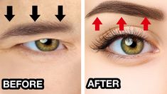 Double Eyelid Exercise, How To Make Your Eyes Look Bigger, Fix Droopy Eyelids, Eyes Exercise, Eyes Bigger, Face Lift Exercises, Face Massage Techniques, Bigger Eyes, Eyebrow Lift