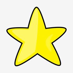 a yellow star on a white background