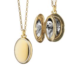 Image Rose, Diamond Locket, Monica Rich Kosann, Picture Locket, Round Locket, Oval Locket, Jewelry Lockets, Gold Locket, Yellow Gold Setting