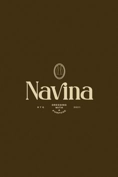 the logo for navina brewing, which is located in an old - fashioned style