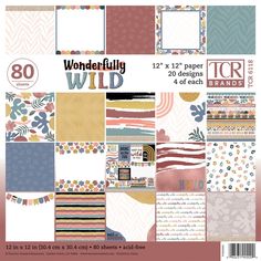 Teacher Created Resources® Wonderfully Wild Project Paper, 80 Sheets | Create one-of-a-kind projects with this beautiful designer paper. Use the chic and modern designs as a backdrop to display student work; create classroom scrapbook pages; make paper fans, flowers, and pennants; use it for attention-grabbing notes and messages; and create customized decoupage frames and accessories. Paper is 12" x 12". Each book includes 80 sheets, 4 each of 20 designs. Display Student Work, Project Paper, Teacher Created Resources, Ruled Paper, New Classroom, Designer Paper, Make Paper, Paper Fans, Office Stationery