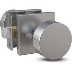 an image of a door handle with a round knob