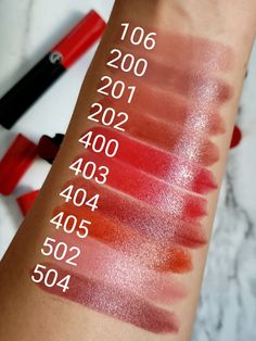 Armani Lip Power Lipsticks: Review and Swatches – Beauty Unhyped Armani Lip Power, Power Formula, Armani Beauty, Lip Products, Beauty Website, So Busy