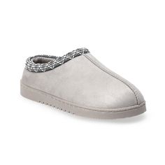 Live life in pure comfort with these women's Gomezz clog slippers from Sonoma Goods For Life. Live life in pure comfort with these women's Gomezz clog slippers from Sonoma Goods For Life. FEATURES Slip-on design with turn-cuff Polyester insoleDETAILS Polyester upper Plush polyester lining Foam midsole TPR outsole Round toe Slip-on Memory foam-padded footbed Flat sole Machine wash Imported Size: Medium. Color: Gray. Gender: female. Age Group: adult. Clog Slippers, Womens Clogs, Shoe Size Chart, Modern Family, Live Life, For Life, Gender Female, Memory Foam, Clogs