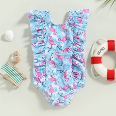 Upf 50+ Swimwear For Beach Season Playtime, Pink Summer Bubble Romper For Vacation, Upf 50+ Swimwear For Summer, Upf 50+ Swimwear For Summer Playtime, Blue Swimwear With Upf 50+ For Playtime, Summer Swimwear With Upf 50+ For Playtime, Cute Printed Swimwear For Beach Season, Summer Swimwear With Upf 50+ For Playwear, Cute Swimwear With Uv Protection For Vacation