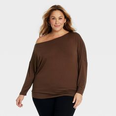 Spruce up your casual wardrobe with this Long-Sleeve Asymmetrical Knit Top from Ava & Viv™. Made from lightweight fabric with added spandex in a casual fit for comfortable wear, this long-sleeve knit top features an asymmetrical neckline for an on-trend look. Designed in solid hue, this top comes is designed in a pullover style that makes it easy to wear. Casual Asymmetrical Top For Fall, Casual Asymmetrical Knit Top For Fall, Fall Tops With Asymmetrical Neckline, Stretch Asymmetrical Tops For Fall, Asymmetrical Stretch Long Sleeve Top For Fall, Casual Asymmetrical Tops For Loungewear, Casual Asymmetrical Knit Top, Casual Asymmetrical Stretch Knit Top, Casual Tops With Asymmetrical Neckline