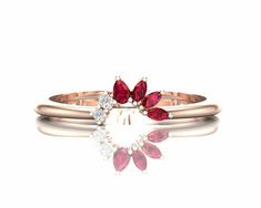 ✤ ITEM DESCRIPTION  Metal Availability : Sterling Silver,14K/18K Gold Setting : Prong Stamped : 925,14K,18K Gemstone : Lab Created Ruby, CZ ✤ CUSTOM ORDER We can create almost any rings, earrings, necklace you desire with high quality and affordable price. Please message us for Details. Curved wedding bands can be customized for your engagement ring. Please order ASAP and send me some pictures of your ring. ✤ ENGRAVING I will be happy to add engraving to my jewelry if possible. please message us Marquise Band, Ruby Wedding Ring, Wedding Ring Dainty, Ring Engraving, Ruby Wedding Rings, Ring Ruby, Ruby Wedding, Curved Wedding Band, Ring Minimalist