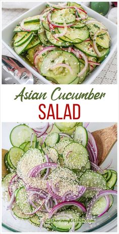 Immerse yourself in the simplicity and deliciousness of this Easy Asian Cucumber Salad. With just a few ingredients like sesame oil, rice vinegar, and crispy cucumbers, you can whip up this quick and delightful salad in no time! Healthy Dinner Recipes Simple, Asian Salad Recipes, Easy Asian Cucumber Salad, Chinese Salad, Asian Cucumber Salad, Vegetable Spring Rolls, Bbq Pork Ribs