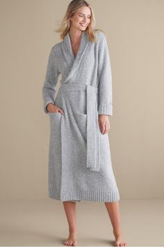 Once you slip on this supremely plush robe, you'll never want to get dressed. It's so cozy and inviting, truly the softest we've ever created. Evoking the feel of a luxurious spa day at home, it's also one of the season's best gifts. Pockets, self-belt. Cozy Soft Sleepwear For Relaxing At Home, Soft Texture Sleepwear For Fall Relaxation, Soft Texture Fall Sleepwear For Relaxation, Super Soft Fall Sleepwear For Relaxation, Cozy Robe With Relaxed Fit For Loungewear, Cozy Relaxed Fit Robe For Loungewear, Cozy Winter Sleepwear For Relaxing At Home, Cozy Sleep Robe For Fall, Cozy Fall Sleep Robe