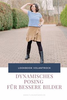 Dynamisches Posing für bessere Bilder! Du fühlst dich vor der Kamera immer ein bisschen unwohl, weil du einfach nicht weißt, was du machen sollst? Versuche doch einfach mal dynamisch zu posieren! Keine Ahnung was das ist? Dann schau direkt in unserem Blogbeitrag rein! Wir zeigen dir, wie du ganz einfach posen kannst und stellen dir außerdem unseren neuen Volantrock in einem Lookbook vor! Mode Inspiration, Casual Outfit, Lookbook, Casual Outfits, Fashion Outfits, Film