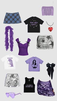 guts world tour outfit inspo ❤️💜 Consert Outfits, Cute Concert Outfits, Rave Concert, Winter Outfits Aesthetic, Sister Outfits, Concert Looks, Event Outfit, Cute Preppy Outfits