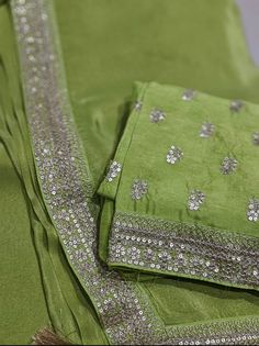 1.this is beautiful tissue sari with designer border with embroidered blouse piece  2.this sari is 5.5 mt length  3.this is a very elegant looking sari for all occasions like weddings and other formal events  4.fall n pico is complimentary  5.blouse can be made as per the requirements of the clients with proper measurements.stiching charges will be extra 6.plz check the availability of the sari before placing the order Transitional Unstitched Chinon Suit With Dupatta, Elegant Pista Green Unstitched Suit With Cutdana, Elegant Unstitched Pista Green Suit With Cutdana, Festive Salwar Kameez With Embroidered Border For Wedding, Unstitched Chinon Suit With Dupatta For Transitional Season, Festive Art Silk Salwar Kameez With Embroidered Border, Elegant Unstitched Blouse Piece In Pista Green, Unstitched Elegant Pista Green Blouse Piece, Elegant Unstitched Pista Green Blouse Piece