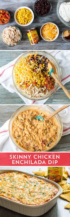 Need an appetizer to feed your game day party crowd? This Skinny Chicken Enchilada Dip from @wellplated is perfect! It's everything you love about enchilada dip - without any of the guilt, and made easy with Old El Paso™ Enchilada Sauce! So go ahead, stand around this dip while you watch (or don't watch) the game! It's sure to leave your game day crowd happy and satisfied, no matter the outcome of the game! Ready in just 45 minutes! Samosa Filling, Enchilada Dip, Chicken Enchilada Dip, Party Crowd, Game Day Party, Party Dips, Chicken Enchilada, Yummy Dips, Enchilada Sauce