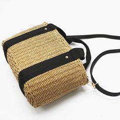 Item Type: Bag Main Material: Straw Lining Material: Polyester Gender: Women Style: Boho Size: 32 x 18 x 14 cm / 12.60 x 7.09 x 5.51 inch Package Includes: 1 x Pc Beige Rectangular Straw Bag For Travel, Black Square Bag For Mobile Phone, Chic Rectangular Travel Bag With Adjustable Strap, Black Mobile Phone Bag With Double Handle, Black Square Mobile Phone Bag, Black Double Handle Mobile Phone Bag, Trendy Rectangular Straw Bag With Phone Pocket, Black Square Satchel For Travel, Black Bucket Bag With Large Capacity For Vacation