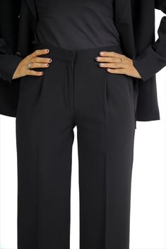 Double Breasted Black Suit For Women
Embrace classic sophistication with this Women’s Black Double Breasted Regular Fit Suit, perfect for professional and formal settings. The sleek double-breasted design and tailored fit offer a flattering silhouette, ensuring both comfort and style throughout the day. Whether paired with heels for a chic office look or styled with statement accessories for evening events, this versatile suit is a must-have addition to any wardrobe. Black Formal Office Lady Suit, Black Office Lady Suit For Formal Events, Elegant Semi-formal Pantsuit With Pressed Crease, Black Business Casual Suits, Fitted Double Breasted Suit With Suit Collar For Career, Professional Suits With Double Button Closure For Office, Classic Black Pantsuit For Semi-formal Occasions, Tailored Timeless Double Breasted Suit For Office, Timeless Tailored Double Breasted Suit For Office