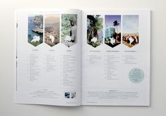 an open book with pictures and text on the page, showing different locations in it