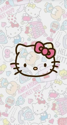 the hello kitty wallpaper is very cute