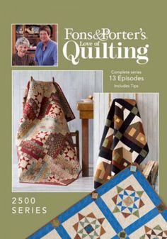 two quilts are shown on the cover of this book