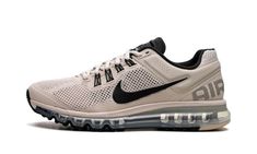 The Nike Air Max 2013 “Desert Sand” is a versatile, easy-wearing colorway of the retro performance shoe.  The “Desert Sand” is one of several colorways of the Air Max 2013 that celebrates the model’s 10th anniversary in 2023.  As for its design, the shoe has a tan mesh base with slightly darker tan TPU overlays throughout the upper.  A black Swoosh logo can be found on either side of the shoe.  Oversized “Air” branding appears on the heel.  Underfoot, a full-length icy blue translucent Max Air cushioning system completes the look.  Release date: October 26, 2023 Bone Shoes, Desert Sand, Swoosh Logo, Dark Tan, Icy Blue, 10th Anniversary, The Desert, Air Max, Nike Air Max