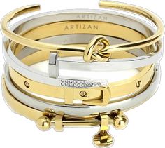 Luxury Adjustable Stackable Bangle, Adjustable Gold Bracelets For Accessorizing, Adjustable Luxury Metal Bangle, Luxury Adjustable Metal Bangle, Elegant Bangle For Accessorizing, Elegant Gold Interchangeable Bracelet, Modern Gold Bracelets With Interchangeable Details, Elegant Gold Bracelet With Interchangeable Details, Modern Stackable Bangle As A Gift