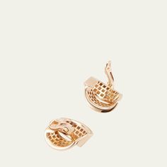 Vhernier earrings 18-karat solid rose gold Clip-on backs Made in Italy Rose Earrings, Rose Gold Earrings, 18k Rose Gold, Clip On Earrings, Tops Designs, Rose Gold, Luxury Fashion, Gold