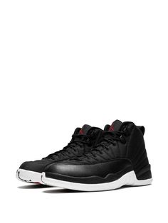 Air Jordan 12 Retro Sneakers Ss20 | Farfetch.com Leather Running Shoes With Rubber Sole For Streetwear, Classic Leather Running Shoes For Streetwear, Leather Jordan Shoes With Boost Midsole For Sports, Sporty Jordan Shoes With Rubber Sole And Round Toe, Classic High-top Sneakers With Contrast Sole For Streetwear, Sporty Jordan Shoes With Rubber Sole, Classic Black Custom Sneakers For Sports, Urban Custom Sneakers With Boost Midsole And Lace-up, Classic Sports Sneakers With Laces