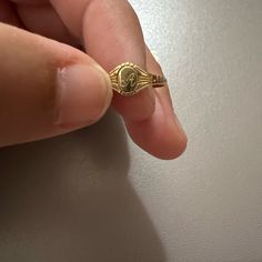 Yellow Gold Baby Cygnet Ring 2.5 Ring Size To Be Used As Midi Ring Or Pinky Ring Cygnet Ring, Catbird Jewelry, 5 Rings, Midi Ring, Midi Rings, Gold Baby, Letter A, Pinky Ring, A Color