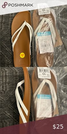 BNWT Reef butter flip flops Reef Shoes, New Shop, Flip Flops, Size 10