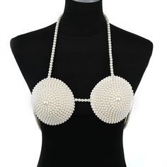 This Faux Pearl Beaded Body Chain Micro Top is a perfect way to make a stylish statement. Perfectly accented with faux pearls, its delicate design adds a sophisticated flourish to any outfit. Wear it out to a formal event or dress up a casual night out. Clothing length: ultra-short (clothing length≤40cm) Popular elements: Pearl suspender underwear Fabric name: ABS pearl * Return and exchange are not supported Chic Pearl White Necklace For Party, Chic Pearl Drop Necklace For Party, Chic Pearl White Pearl Necklace For Party, Chic Evening Pearl Necklace, Party Adjustable Beaded Pearl Necklace, Chic White Pearl Necklace For Party, Elegant Adjustable Pearl Necklace For Evening, Chic Beaded Pearl Necklace, Silver Beaded Pearl Necklace For Parties