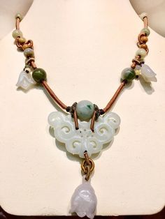 Hand Carved Jade Necklace, Jade Necklace, Handcarved Jade Jade Jewelry Aesthetic, Jade Necklace Aesthetic, Chinese Jewelry Traditional, Jade Jewelry Design, Asian Necklace, Nature-inspired Jade Gemstone Necklaces, Small Diamond Necklace, Small Gold Necklace, Carved Jade Bead Necklaces