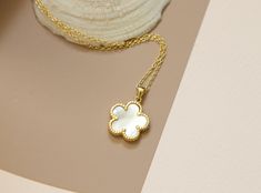 "Gold Mother of pearl flower pendant necklace-silver MOP necklace-flower necklace-Gift for mom-birthday gift-bridesmaid wedding jewelry gift ideas length: 16\" + 2\" extension as shown in the pictures pendant size: 14mm x 14mm material:gold vermeil and sterling silver  with mother of pearl lobster clasp available... gold, silver comes with a gift box View more jewelry HERE: https://www.etsy.com/shop/DearMia?ref=shopsection_shophome_leftnav" White Flower Pendant Necklace For Birthday Gift, White Flower Pendant Necklace For Birthday, White Gold Flower Shaped Necklace, Feminine White Gold Necklace For Gift, Feminine White Gold Necklace Gift, White Flower Pendant Necklaces For Gifts, Feminine White Necklace For Anniversary, White Jewelry For Mother's Day Birthday Gift, White Pendant Necklaces For Mother's Day