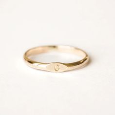 Initial Signet Ring | Simple & Dainty Alphabet Ring, Ring Initial, Delicate Gold Ring, S Initial, Gold Initial Ring, Jewelry Delicate, Monogram Jewelry, Ring Simple, Gold Filled Ring