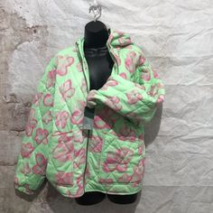 Questions? Leave A Comment Below! Trendy Pink Hooded Puffer Jacket, Multicolor Spring Puffer Jacket, Pink Hooded Puffer Jacket For Spring, Pink Hooded Puffer Jacket For Streetwear, Multicolor Quilted Spring Outerwear, Multicolor Hooded Puffer Outerwear, Hooded Multicolor Puffer Outerwear, Multicolor Puffer Outerwear For Spring, Multicolor Long Sleeve Puffer Outerwear