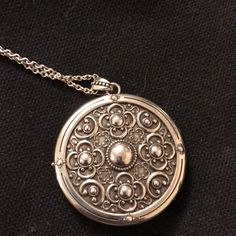 Brighton Vita Locket Necklace. Gorgeous Piece. 36 Inch Chain. Bnwt. Pouch Included Whimsical Clothes, Shifting Closet, Brighton Jewelry Necklace, Statement Collar Necklace, Mini Necklace, Heart Locket Necklace, Charm Necklace Silver, Brighton Jewelry, Silver Prices