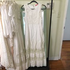 Gorgeous Summer Dress. New From Sample Sale. . . . Boho Free People Skirt Dress Top Lace Party Fall Holiday Wedding Festival Vacation Date Night Cheap White Maxi Sundress, Cheap Cream Sundress For Spring, Ivory Bobo Dress, Cheap Bohemian Embroidered Hem Dress, Bohemian Dress Casual Miggon 🛍️, Cheap Bohemian Embroidered Dress For Spring, Vintage Boho Dress Casual, Cheap Bohemian Embroidered Dress With Floral Detail, Cheap Bohemian Lined Sundress