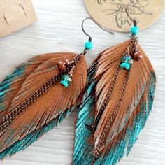 This Chandelier Earrings item by ArtMaryStyle has 11 favorites from Etsy shoppers. Ships from Türkiye. Listed on Aug 12, 2024 Leather And Feather Earrings, Western Leather Earrings, Native Ancestors, Suede Earrings, Southern Jewelry, Jewelry Facts, Leather Feather Earrings, Denim Earrings, Brown And Turquoise