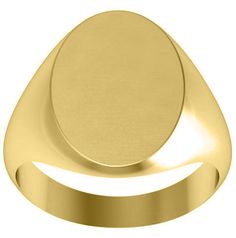 Your choice of one, two, or three initials may be engraved on the top of this oval signet ring. A traditional monogram features the first name initials followed by the last name initial in the middle, and finally the middle initial on the far right. deBebians offers this men’s signet ring in either 14 karat yellow gold or esteemed platinum 950. The 14kt gold ring will weigh approximately 9.0 grams while opting for platinum will result in a ring that weighs approximately 14.4 grams. The face o...