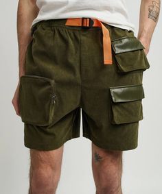 Men's utility shorts US Sizing Elastic waistband with adjustable drawstring Multiple pocket design 95% Nylon, 5% Spandex Khaki Cargo Hiking Shorts, Khaki Nylon Cargo Shorts With Pockets, Khaki Utility Shorts For Outdoor Activities, Utility Khaki Cargo Shorts For Hiking, Utility Khaki Shorts For Outdoor, Khaki Utility Shorts For Outdoor, Techwear Cargo Shorts With Pockets For Hiking, Khaki Outdoor Shorts With Multiple Pockets, Khaki Nylon Shorts With Pockets