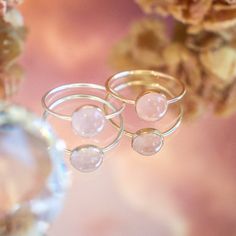 Elevate your style with our dainty rose quartz ring. Delicately crafted and imbued with the gentle energy of rose quartz, this ring exudes feminine grace and timeless beauty. Perfect for adding a touch of elegance to any outfit or as a meaningful symbol of love and compassion. Don't know your ring size? Ring Size Guide or Buy Ring Sizer…………………………………. Details: Stone is Natural Rose Quartz, measuring 8mm Available in 14k Gold Filled or Sterling Silver Waterproof and can be worn everyday Size Inclu Rose Gold Rings With Rose Quartz For Gifts, Delicate Pink Stackable Rings For Gifts, Adjustable Rose Quartz Jewelry In Rose Color, Adjustable Rose Quartz Rose-colored Jewelry, Minimalist Pink Crystal Ring As Gift, Minimalist Adjustable Pink Stackable Rings, Blush Gemstone Rings As Gift, Elegant Pink Rose Quartz Crystal Ring, Blush Gemstone Rings For Gifts