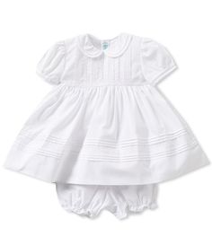 Shop for Feltman Brothers Baby Girls 3-24 Months Pintuck and Lace Dress at Dillards.com. Visit Dillards.com to find clothing, accessories, shoes, cosmetics & more. The Style of Your Life. Cotton Short Sleeve Dress With Pleated Waist, Cotton Dress With Pleated Waist And Short Sleeves, Classic Short Sleeve Dress For Dress-up, Solid Fitted Dress For First Communion, Fitted Baptism Dress With Lace Collar For Summer, Classic Short Sleeve Dress For Baptism, Fitted Short Sleeve Baptism Dress With Ruffles, Solid Short Sleeve Dress With Lace Trim, Short Sleeve Solid Dress With Lace Trim