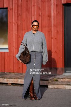 Brown Suede Bag, Fw 2024, Daily Street Style, Suede Bag, Copenhagen Fashion, Denim Maxi, Copenhagen Style, Popular Sports, Copenhagen Fashion Week