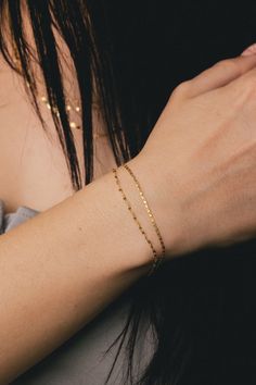 A beautiful, elegant, and contemporary design. This bracelet is meticulously crafted using 14K yellow gold. More layers means more variety! Glisten in this Valentino and Hammered Forzentina Chain. BRACELET DETAILS: -Weight: 1.2 grams - Length: 7.5" -Clasp Type: Pear Shape Lobster Available in: 14K yellow gold ****These necklaces have a 4-week lead time. If you need your necklace sooner than that, please contact us prior to ordering to verify if that's possible.** | Valentino & Hammered Forzentina Layered Bracelet In 14K Yellow Gold Ring - by Staghead Designs - Unisex Classic Hammered Yellow Gold Bracelets, Elegant Hammered Yellow Gold Bracelet, Hammered Yellow Gold Plated Bracelets, Elegant Hammered Gold-plated Bracelets, Delicate 14k Gold-filled Yellow Gold Bracelets, Staghead Designs, Layered Bracelets, Pear Shaped, Yellow Gold Rings