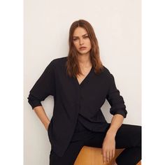 Nwt V-Neckline Blouse In Flowy Fabric, Featuring Long Buttoned Sleeves And Button Fastening On The Front Section. Color: Black Size 4 Versatile V-neck Blouse For Night Out, Black V-neck Top For Workwear In Fall, Black V-neck Top For Fall Workwear, Versatile V-neck Blouse For Work, Versatile V-neck Top For Workwear And Fall, Versatile V-neck Top For Fall Workwear, Casual V-neck Blouse For Night Out, Versatile V-neck Blouse For Office, Versatile V-neck Top For Workwear