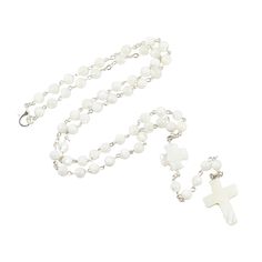 Mother of Pearl Rosary Round Beads Rosary Jewelry, Pearl Rosary, Mother Pearl, Rosary, Pearl Beads, Round Beads, Mother Of Pearl, Pearl Necklace, Prom