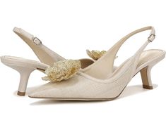 Sam Edelman Bianka Flora | Zappos.com Feminine Low Heel Slingback Pumps For Wedding, Chic Kitten Heels For Spring Gala, Spring Gala Kitten Heels With Padded Heel, Chic Spring Kitten Heels For Gala, Glamorous Spring Formal Kitten Heels, Slingback Pumps With Sculpted Low Heel For Wedding, Low Heel Slingback Pumps With Sculpted Heel For Wedding, Spring Gala Kitten Heels With Low Heel, Spring Gala Kitten Heels